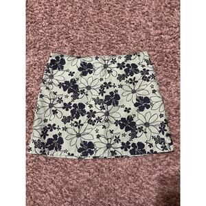 Vintage Carve Designs Y2K Floral Mini Skirt S